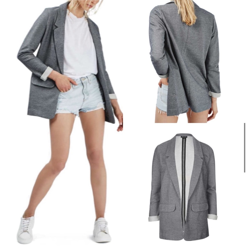 TOPSHOP ‘Emery Tonic' Oversized Boyfriend Blazer